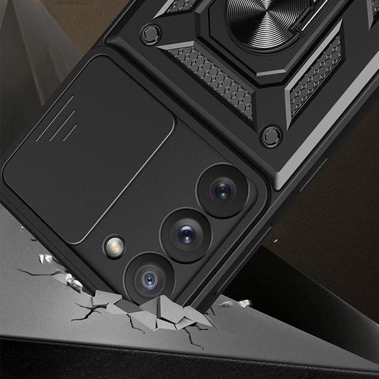 Techsuit CamShield, Samsung Galaxy S23 Ultra, crni