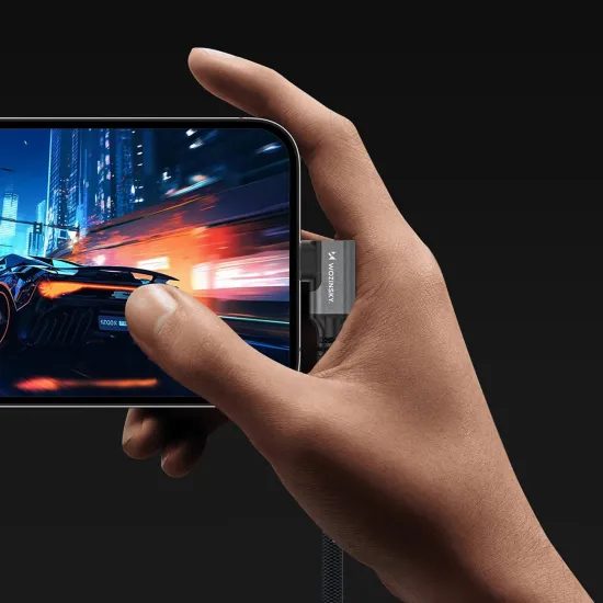 Wozinsky WPS3-UY41S καλώδιο USB-C - USB-C, Thunderbolt 4, 240W, 1 m, μαύρο