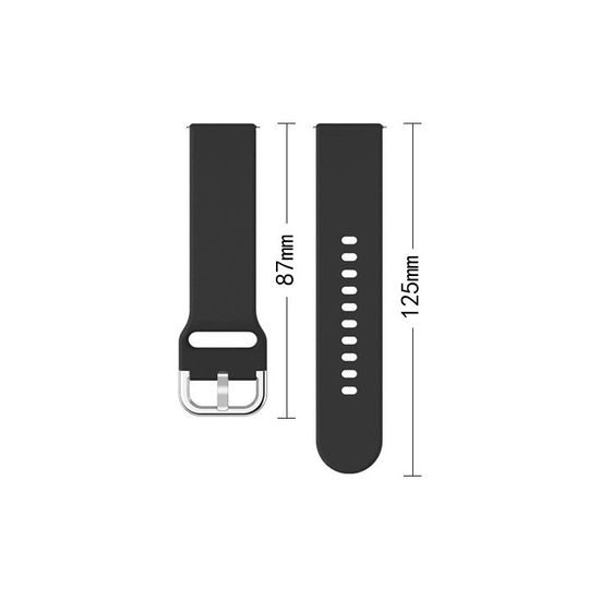 Silikonarmband TYS universal für Smartwatches (22 mm), rot