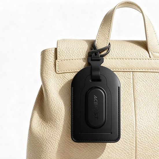 Acefast Slimme Bagagetracker (S5) - Bluetooth 5.4 - met Apple Find My - Zwart