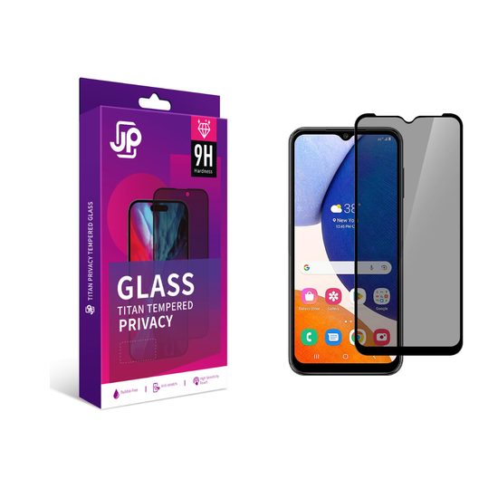 JP Titan Privacy extra odolné tvrdené sklo, Samsung Galaxy A14, čierne