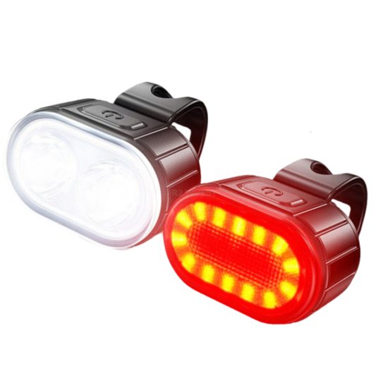 Przednie i tylne światło rowerowe