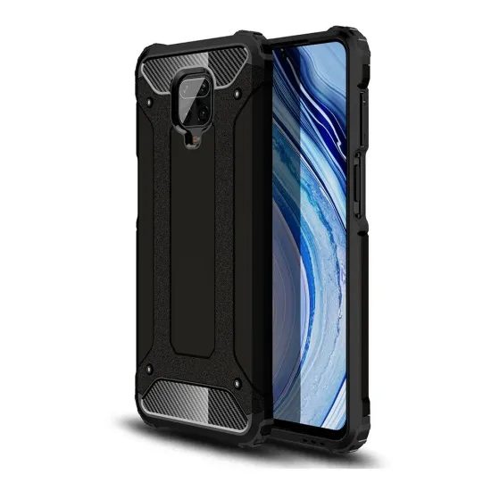 Hybrid Armor Xiaomi Redmi Note 9S / 9 Pro, μαύρο