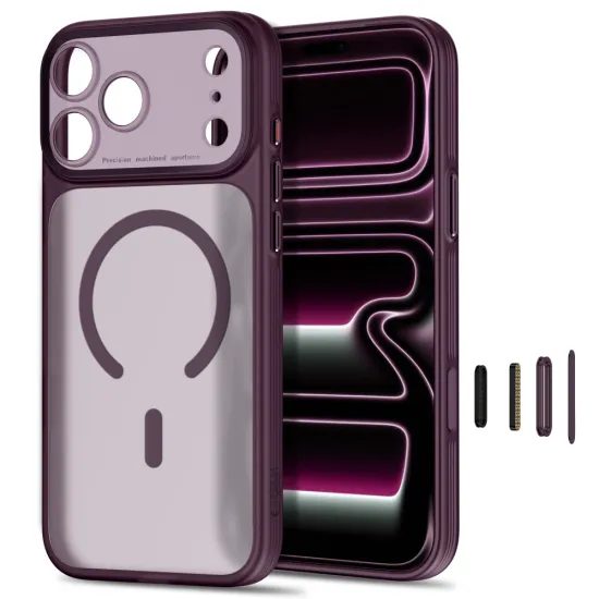Tech-Protect MagPrime MagSafe CC, iPhone 17 Pro Max / 18 Pro Max, vínové