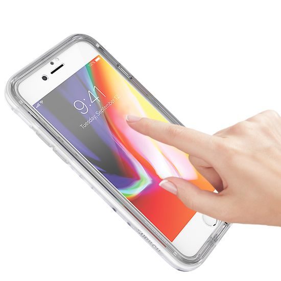 Suritch 360 márvány tok iPhone 7 / 8 / SE 2020 / 2022, fehér és fekete