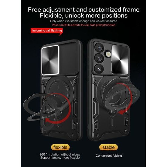 Θήκη Camshield Ring, Samsung Galaxy S26, μαύρη