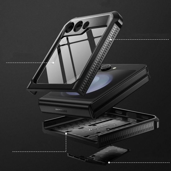 Ohišje Tech-Protect Kevlar Pro, Samsung Galaxy Z Flip 5, črno