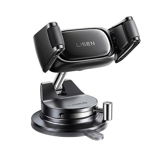 Lisen KFZ-Handyhalterung 360° für Armaturenbrett und Windschutzscheibe - Dunkelgrau