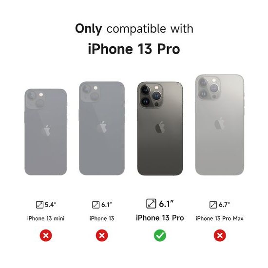 Θήκη Suritch MagSafe με Βάση Στήριξης για iPhone 13 Pro, Μαύρη