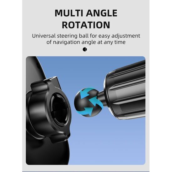 Dudao F5N+ гравитационна стойка за предно стъкло / табло, черна