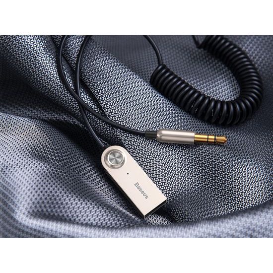 Baseus USB audio adaptér Bluetooth 5.0, AUX - čierny