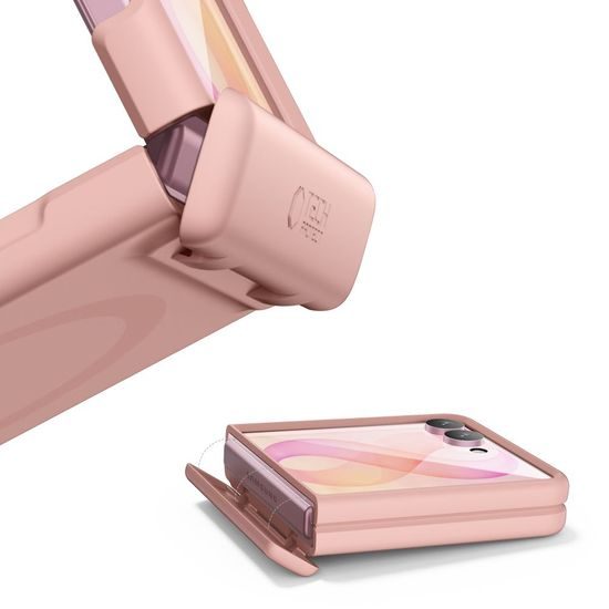 Tech-Protect Kevlar Aura MagSafe Schutzhülle für Samsung Galaxy Z Flip 8 - Extrem Robust mit Ständer - Rosa