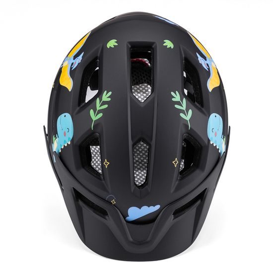 Casco da ciclismo per bambini Wozinsky con visiera rimovibile S, nero