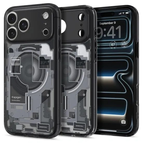 Spigen Ultra Hybrid Mag s MagSafe, iPhone 17 Pro / 18 Pro, zero one, čierny