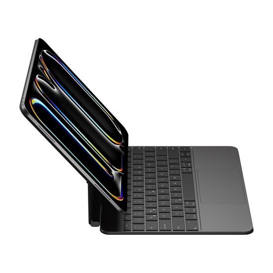 JP Magnetic Keyboard MK09 Aluminium θήκη tablet με πληκτρολόγιο, iPad Pro 12.9, 2018 / 2020 / 2021 / 2022, iPad Air 13 2024 / 2025, μαύρη