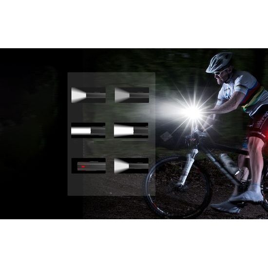 Superfire GT-R3 kerékpár lámpa, 600lm, USB