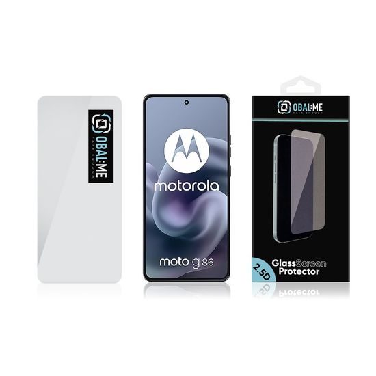 OBAL:ME 2.5D Screenprotector - Gehard glas - voor Motorola G86 / G86 Power - Transparant