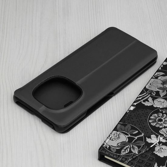 Xiaomi Redmi Note 15 Pro 4G odinis atverčiamas dėklas su langeliu – juoda
