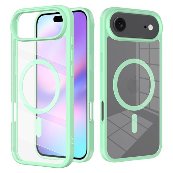 JP MagFit Clear MagSafe θήκη με μαγνήτη N52, iPhone Air, πράσινη