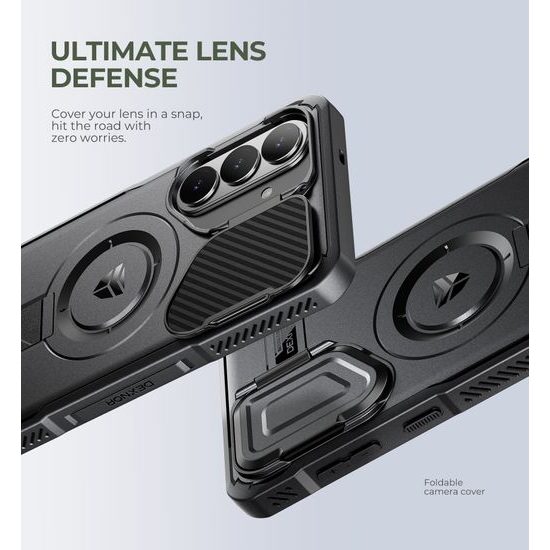 Custodia Dexnor MagSafe 360 Kickstand Camprotector Samsung Galaxy S26 Plus, nero