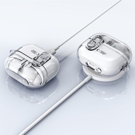 Tech-Protect FlexAir etui, Samsung Galaxy Buds 3 / 3 Pro, prozorno