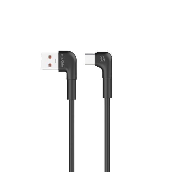Maxlife καλώδιο MXUC-09 USB - USB-C, 3A, 2 μ, μαύρο