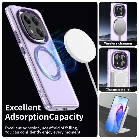 Techsuit CandyCase MagSafe, Xiaomi Redmi Note 14 Pro Plus 5G, μωβ