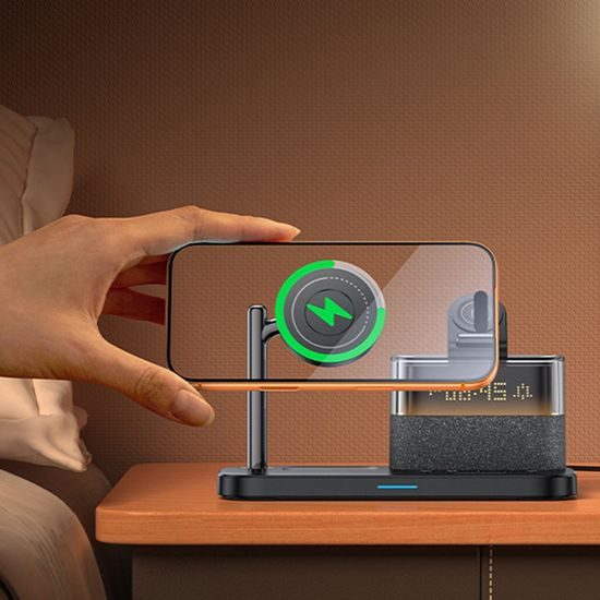 Yesido DS37 Vezeték nélküli töltőállomás, 25 W, fekete