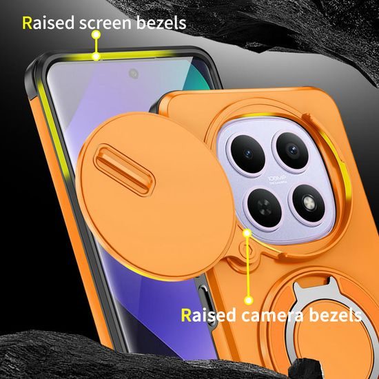 Θήκη Camslide Stand, Xiaomi Redmi Note 15 5G, πορτοκαλί
