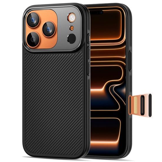 Tech-Protect Kevlar Aramid CC MagSafe θήκη, iPhone 17 Pro, μαύρη