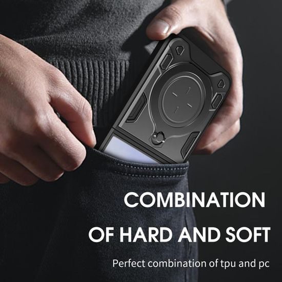 Samsung Galaxy Z Flip 8 ümbris – Techsuit CamGuard Pro – must