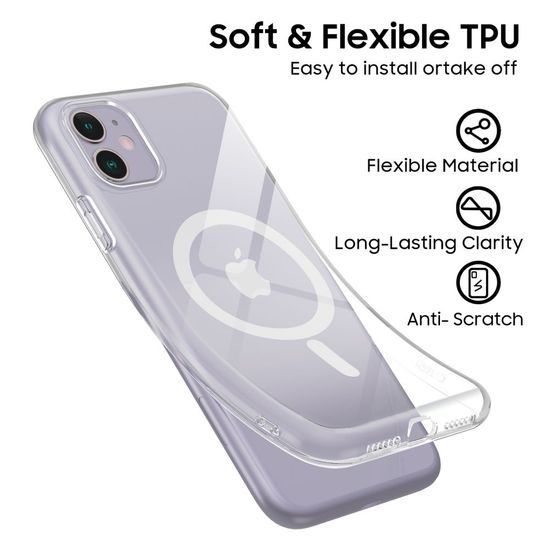 iPhone 11 ümbris – Tech-Protect FlexAir MagSafe – läbipaistev
