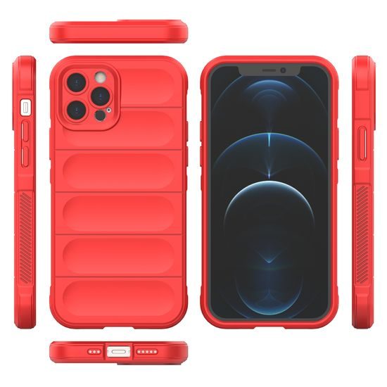 Magic Shield etui, iPhone 12 Pro, rdeč