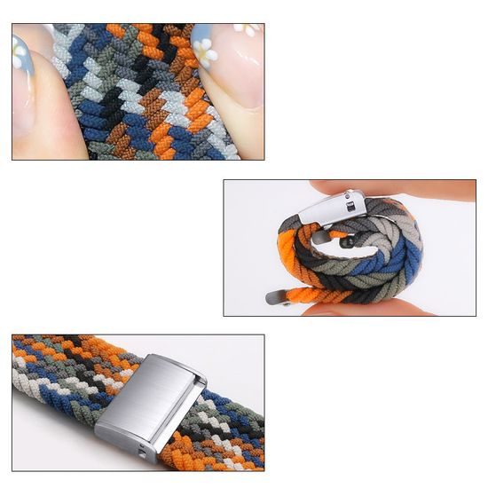 Strap Fabric řemínek pro Apple Watch 6 / 5 / 4 / 3 / 2 (44 mm / 42 mm) barevný, design 2