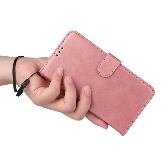 Samsung Galaxy A18 klappümbris Magnet Case – roosa