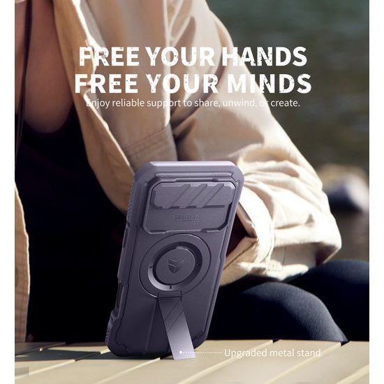 Θήκη Dexnor MagSafe Kickstand Camprotector iPhone Air, μωβ