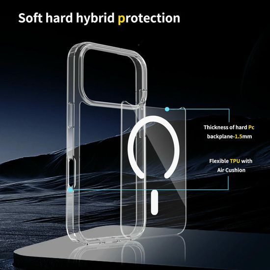Magsafe Διάφανη θήκη, iPhone 17 Pro, διαφανής