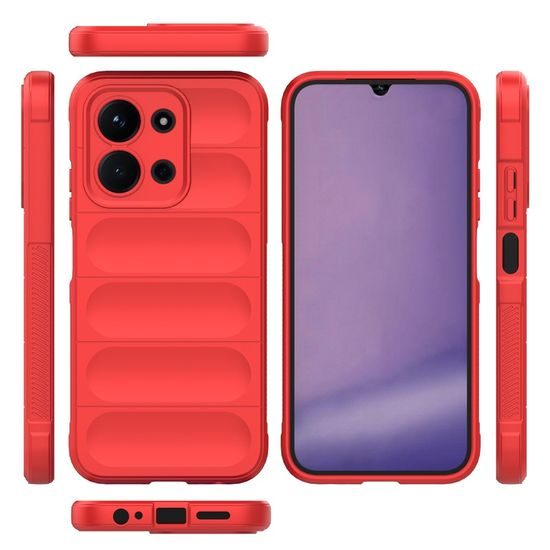 Θήκη Wency Magic Shield, Xiaomi Redmi 15C, κόκκινη