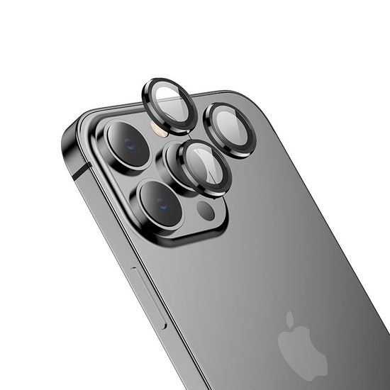 Hofi Camring Pro+, kamera lencse üveg, iPhone 13 Pro / 13 Pro MAX, fekete