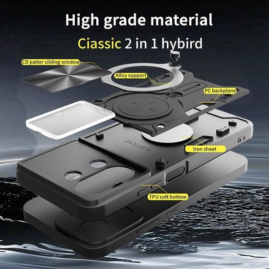 Techsuit CamGuard Pro, Xiaomi Redmi 15C 4G / 5G, μωβ