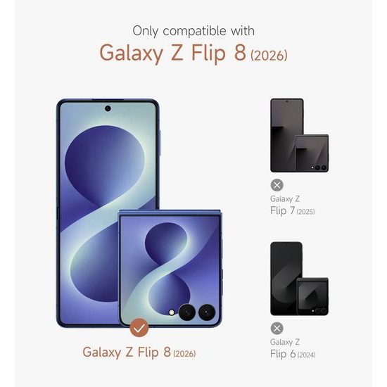Samsung Galaxy Z Flip 8 vāciņš – Suritch 360° aizsargvāciņš – zils