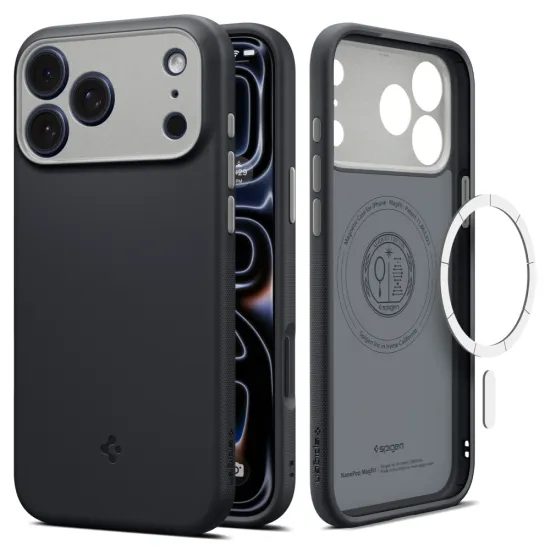 Spigen Nano Pop Mag MagSafe, iPhone 17 Pro Max / 18 Pro Max, crna