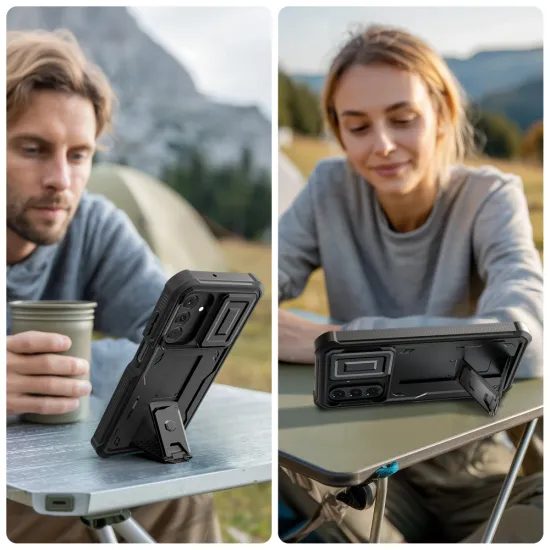 Tech-Protect Kevlar Cam+ θήκη, Samsung Galaxy A17 4G / 5G, μαύρη