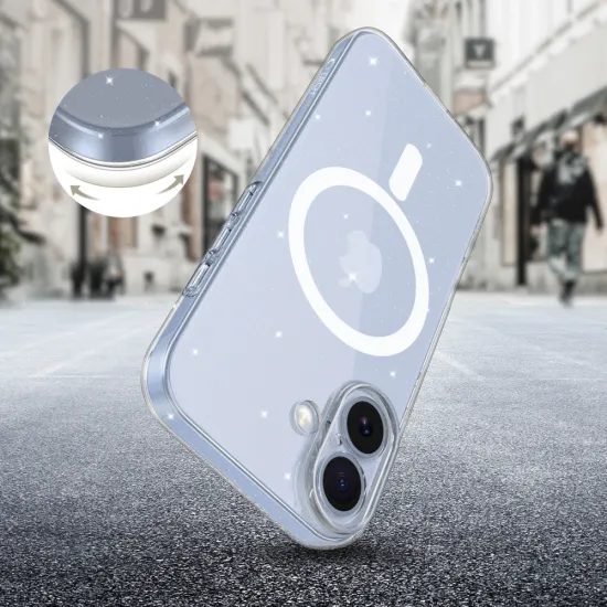 Tech-Protect Flexair MagSafe, iPhone 17, glitter