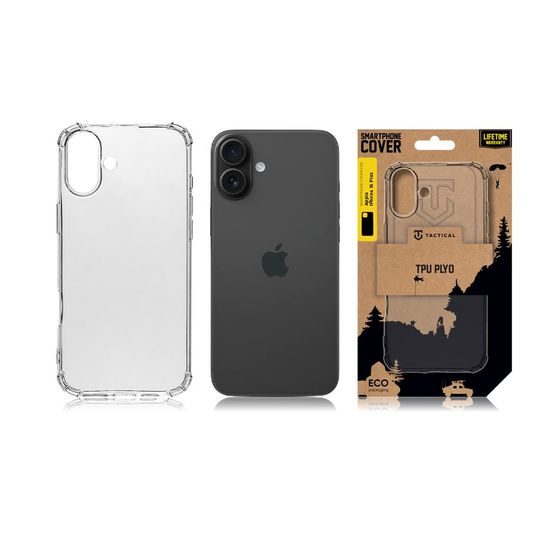 Etui Tactical TPU Plyo, iPhone 16 Plus, prozoren