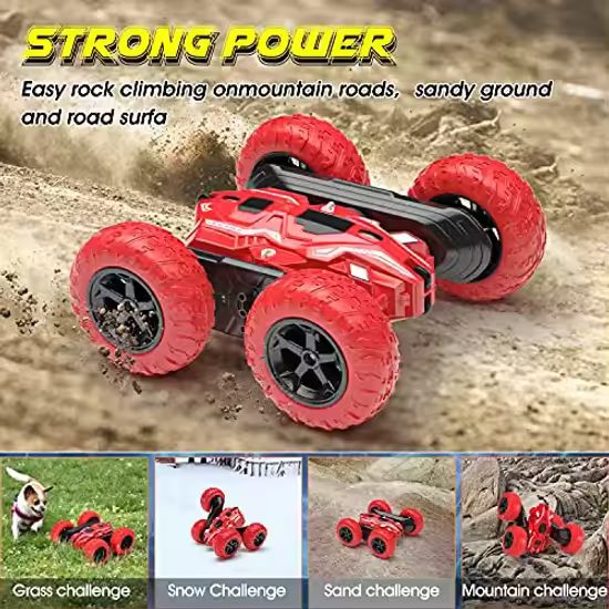 Voltenick Διπλής Όψης Στunt RC Τηλεκατευθυνόμενο Αυτοκίνητο, Κόκκινο
