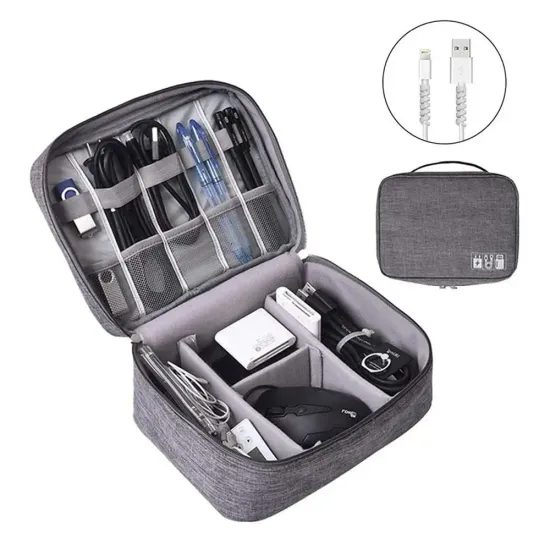 Ταξιδιωτικός οργανωτής με διαμερίσματα, γκρι