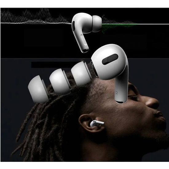 Tech-Protect Καλύμματα Ακουστικών 3 τεμαχίων, Apple AirPods Pro 1 / 2, λευκά