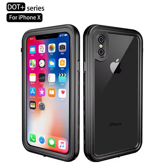 ShellBox IP68 Θήκη, iPhone X / XS, μαύρο