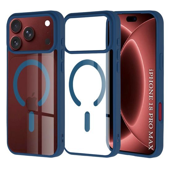 Etui Techsuit MagSafe Pro, iPhone 17 Pro Max / 18 Pro Max, niebieskie